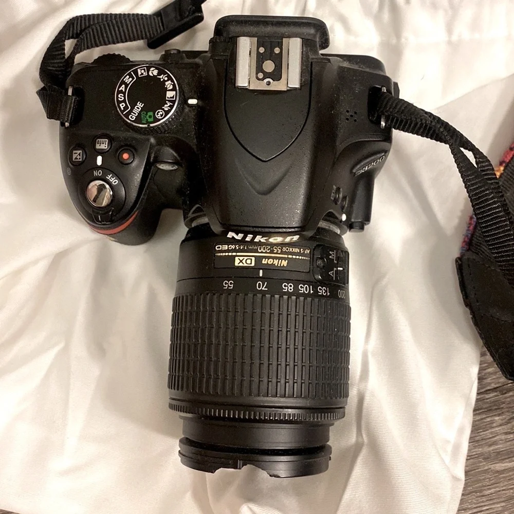 Nikon D3200 ($300) and 55-200 lens (200)